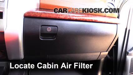 2015 Toyota Tundra Platinum 5.7L V8 Filtro de aire (interior) Cambio